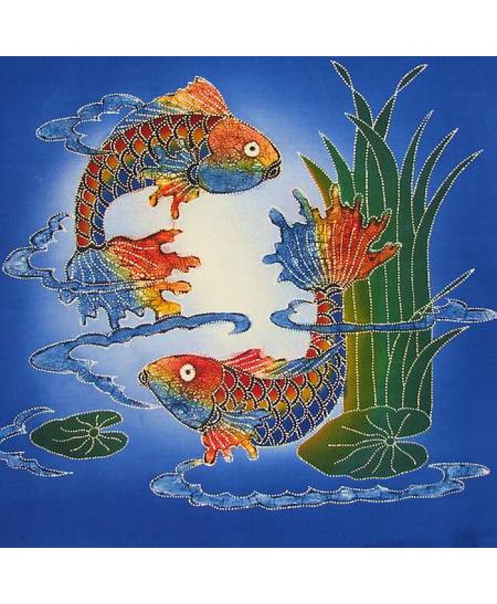 Koi Fish Blue Seas